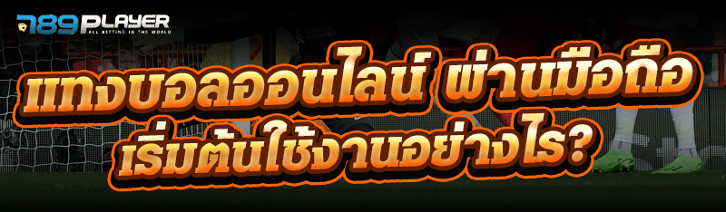 แทงบอลออนไลน์ ผ่านมือถือ เริ่มต้นใช้งานอย่างไร?